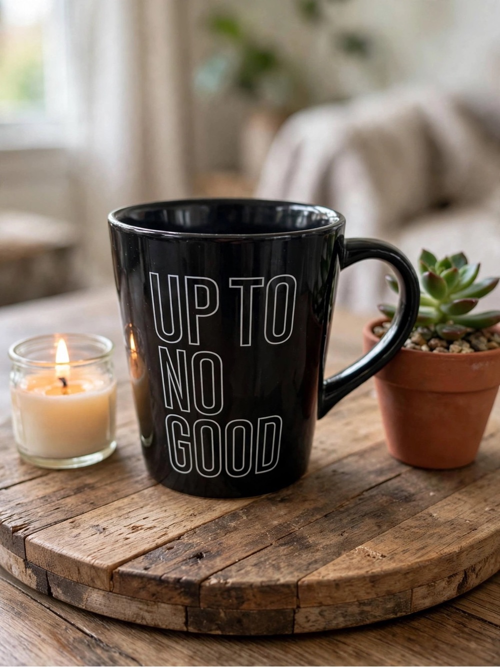 Indigo Up to No Good Mug